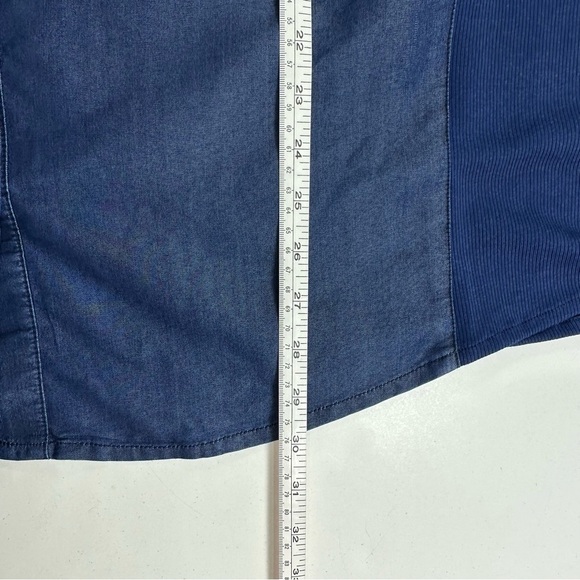 Ashley Stewart Denim Button-Up Shirt - Picture 6 of 7